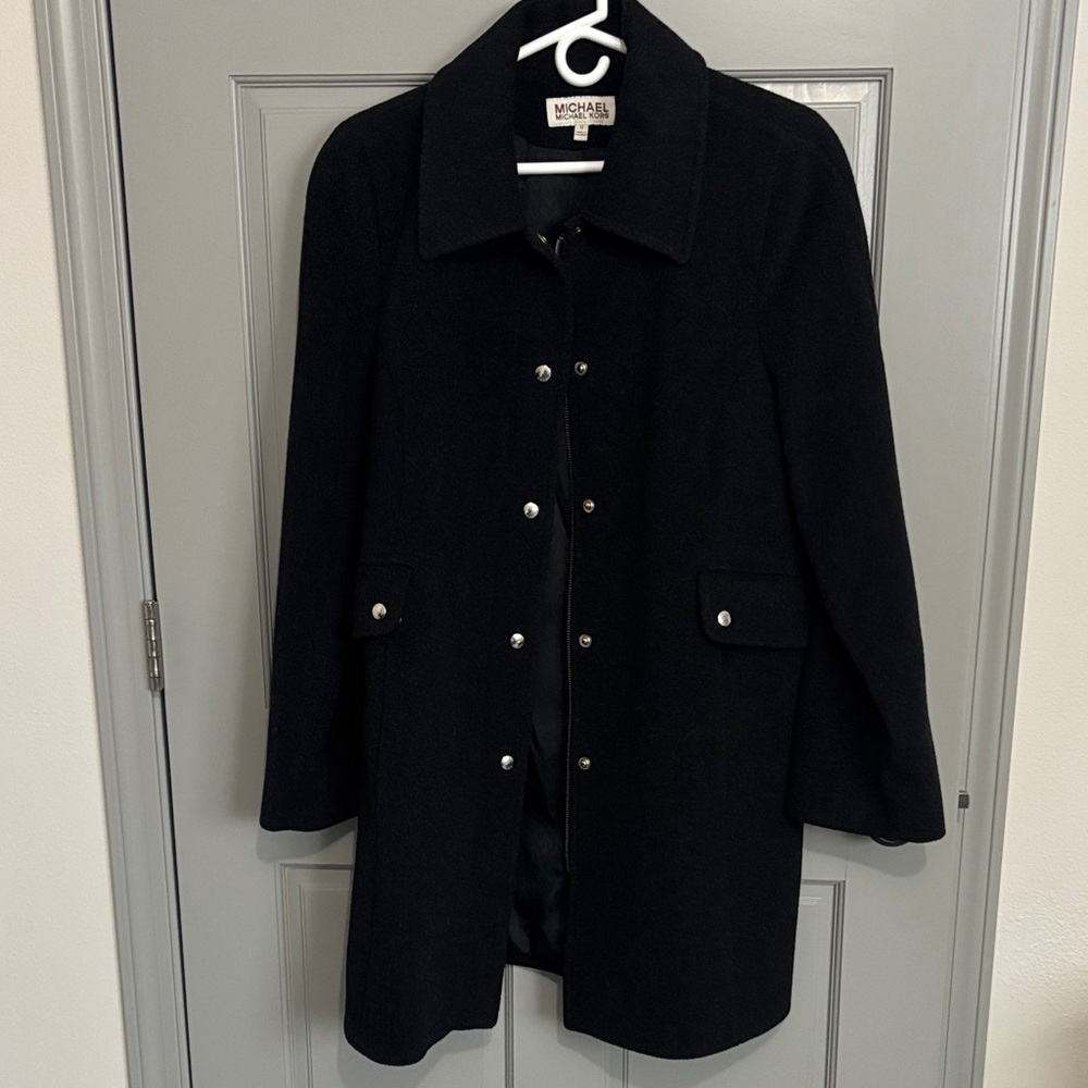 Michael Kors Classic Black Pea Coat